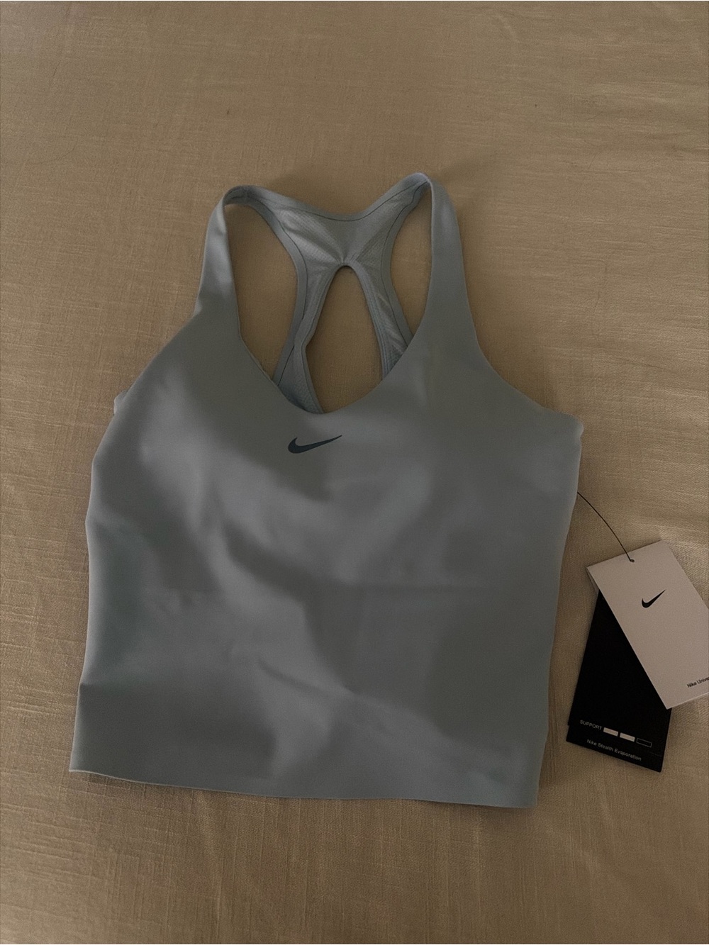 Nike Women’s Pale Blue Racerback Sports Bra Top